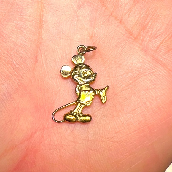 Disney Jewelry - Vintage Disney Mickey Mouse Gold Charm